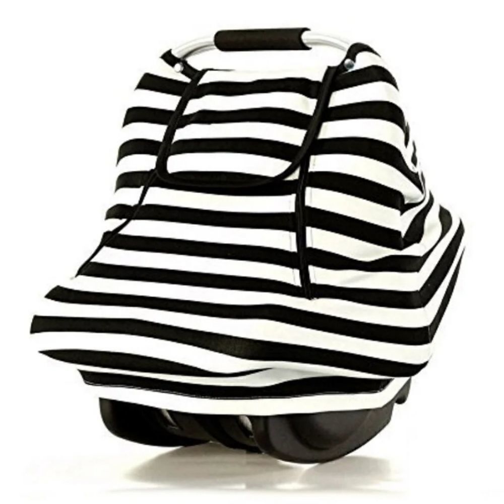 Gender Neutral Striped Car Seat Cover‎